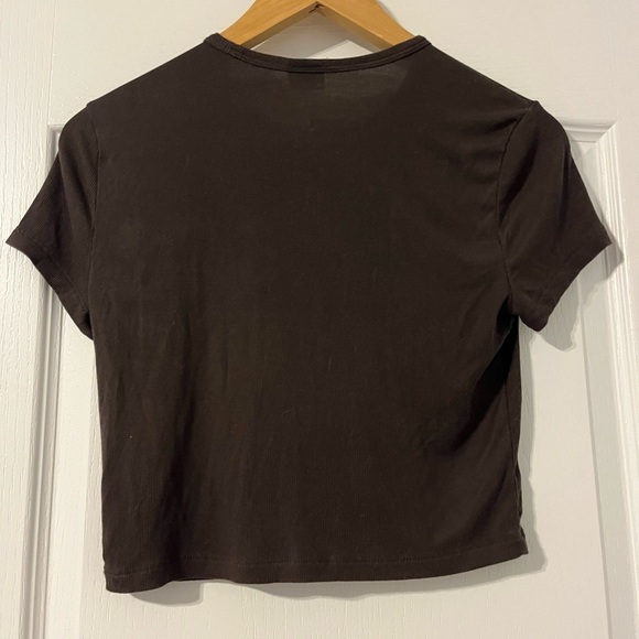Sunday Best | Cropped Tee | Brown | Medium - Picture 3 of 6